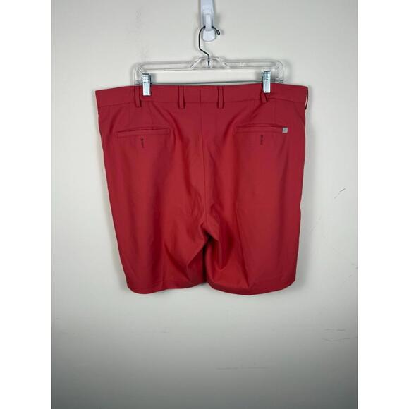 Peter Milar Shorts Mens 40 Pink Salmon Red Salem Performance Golf Wicking - Picture 2 of 6